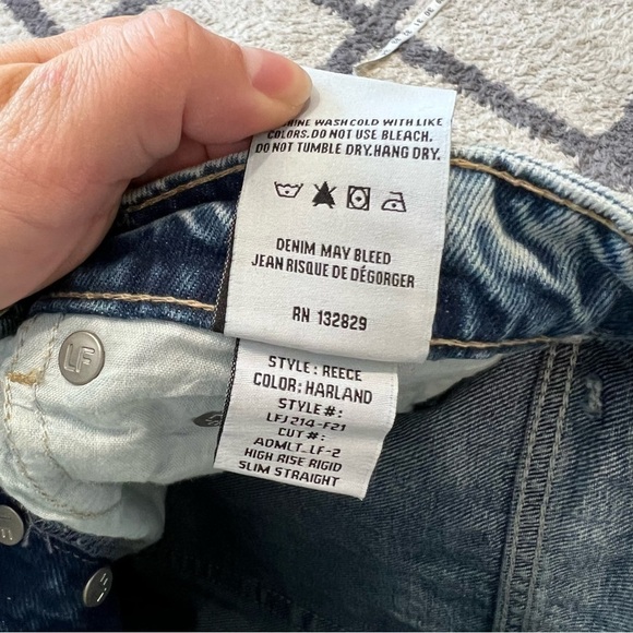 NWT Lovers + Friends Reece High Rise Slim Straight Jeans - Picture 10 of 13